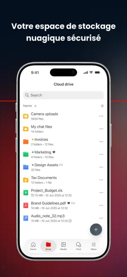 Capture d'écran de MEGA : Stockage Cloud Chiffré sur iPhone 3
