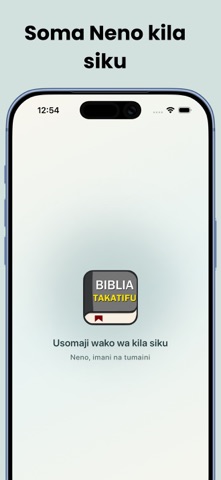 Biblia Takatifu (Swahili) app screenshot