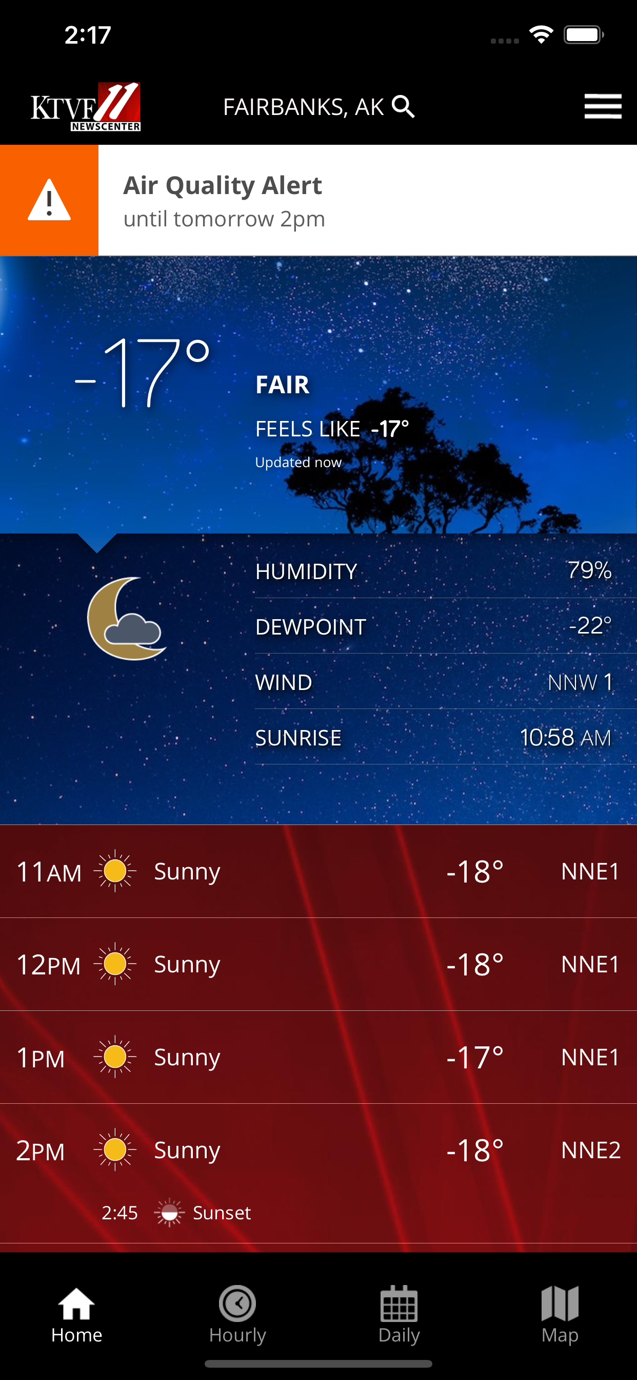 KTVF Interior Weather