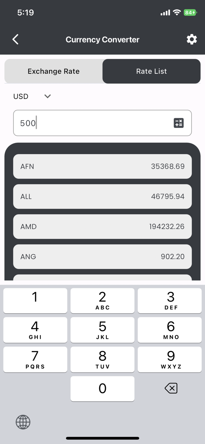 Currency Converter Live Rate