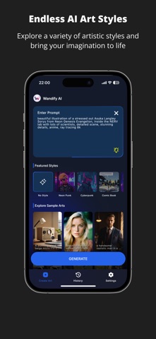Wandify: AI Photos, Image iPhone screenshot
