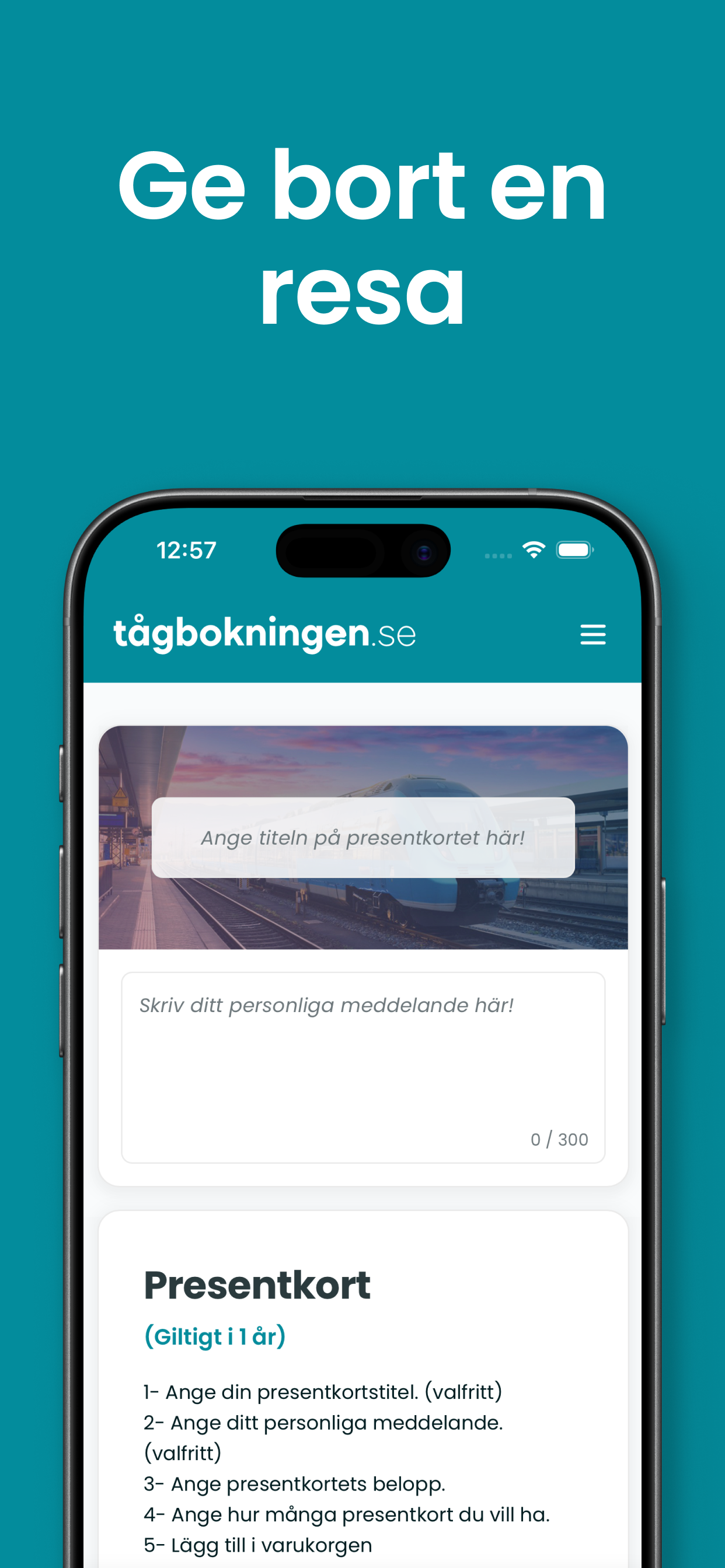 Tågbokningen screenshot 5
