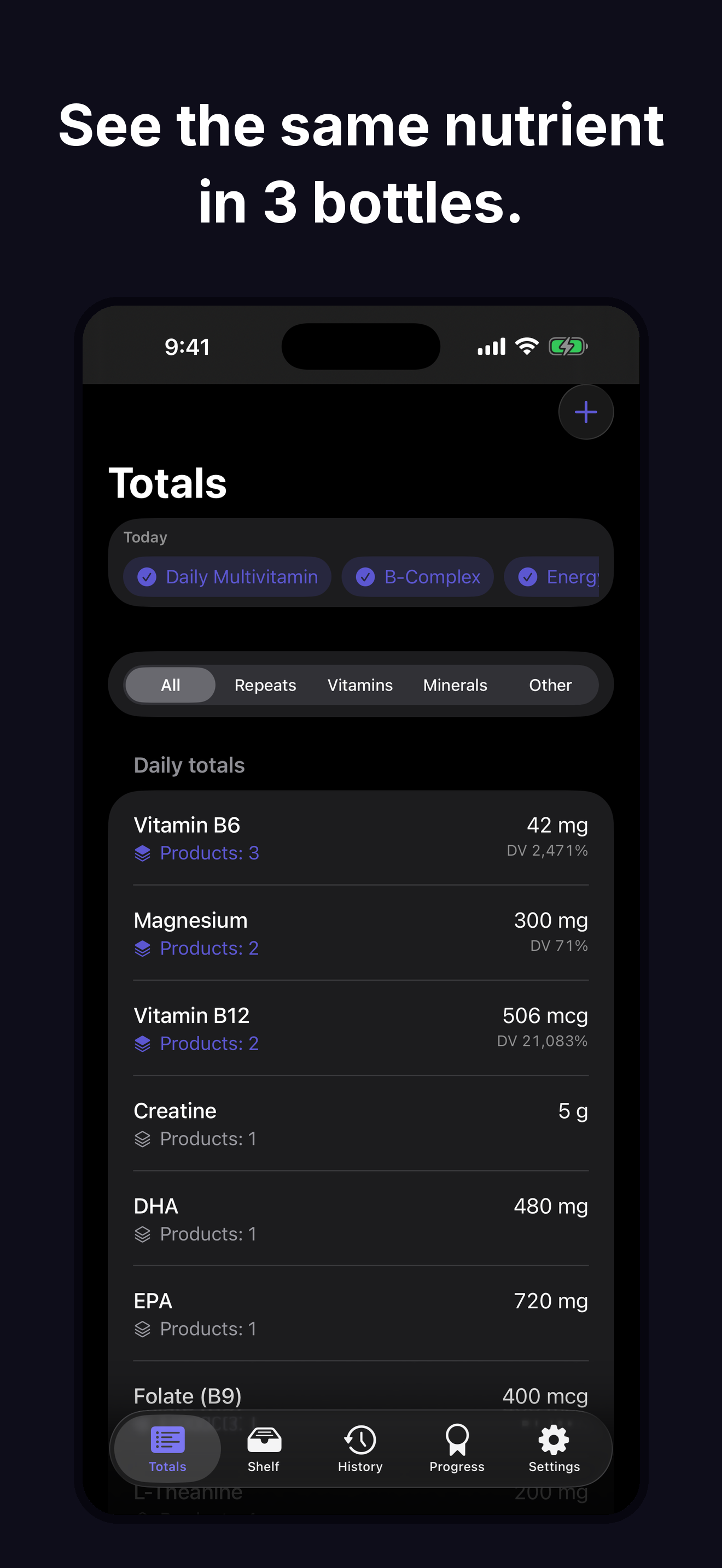 Supplement Stack: Vitamin Log screenshot 5
