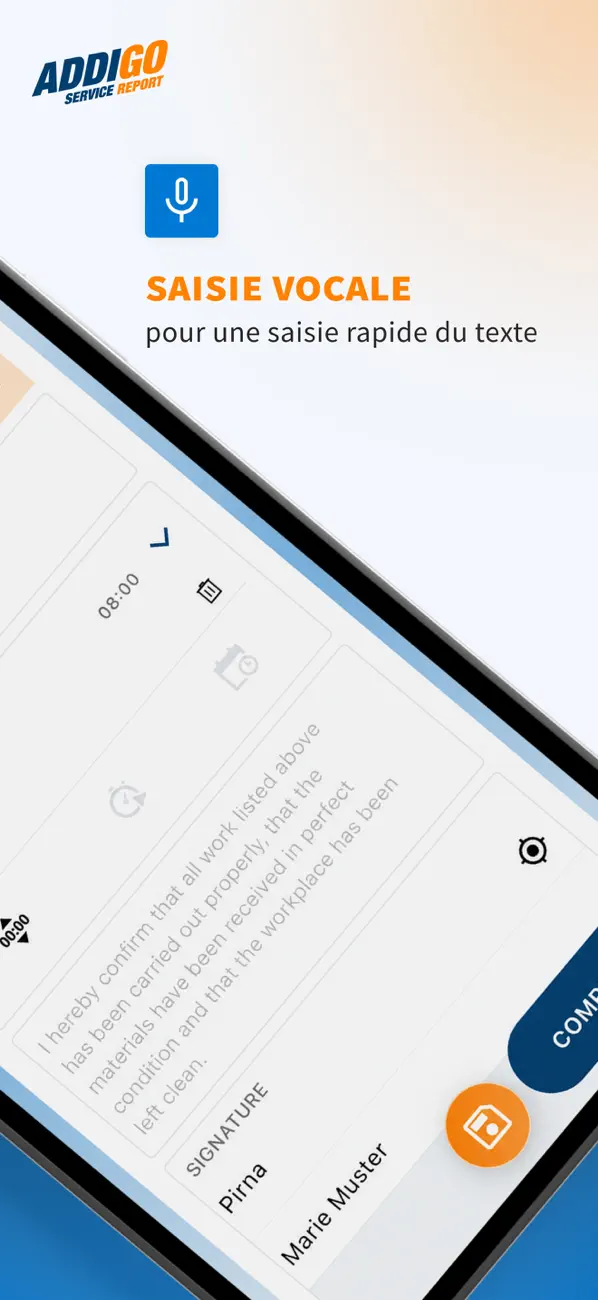 Screenshot #3 pour ADDIGO rapport de service
