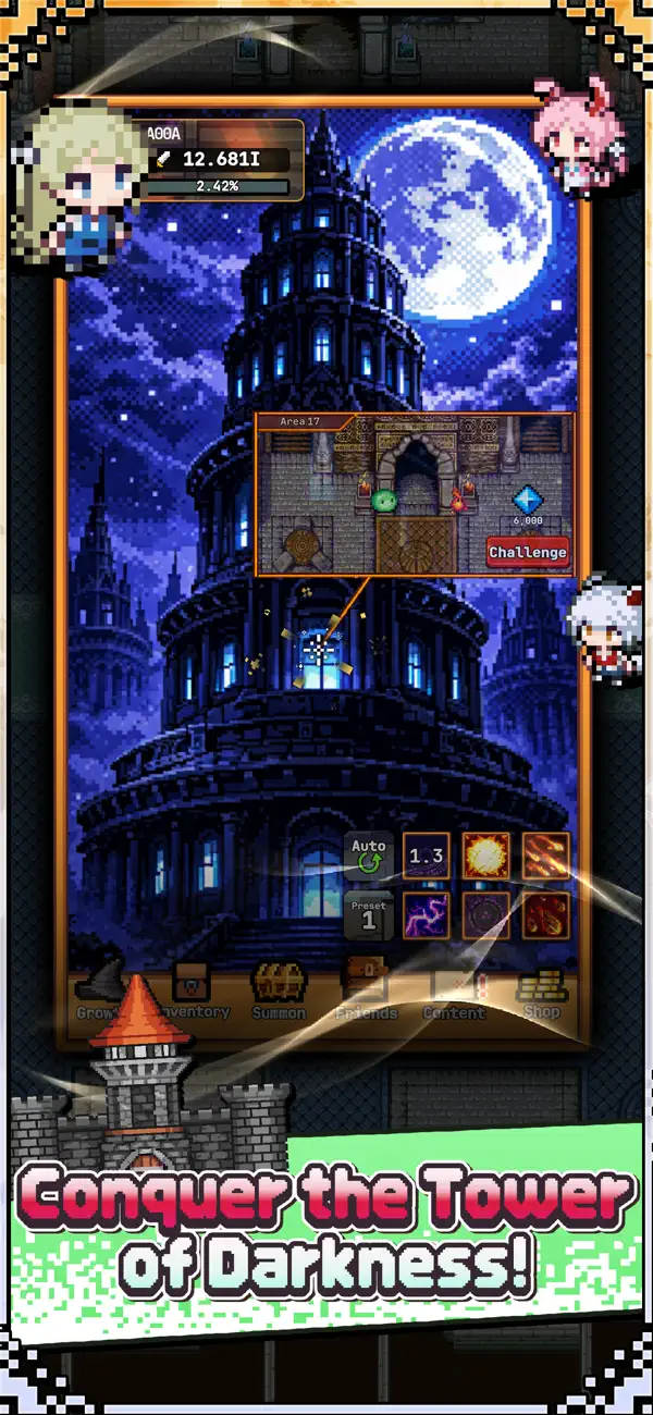 Legend of Witch : Idle RPG iOS Mod IPA screenshot 5 - iOS game interface
