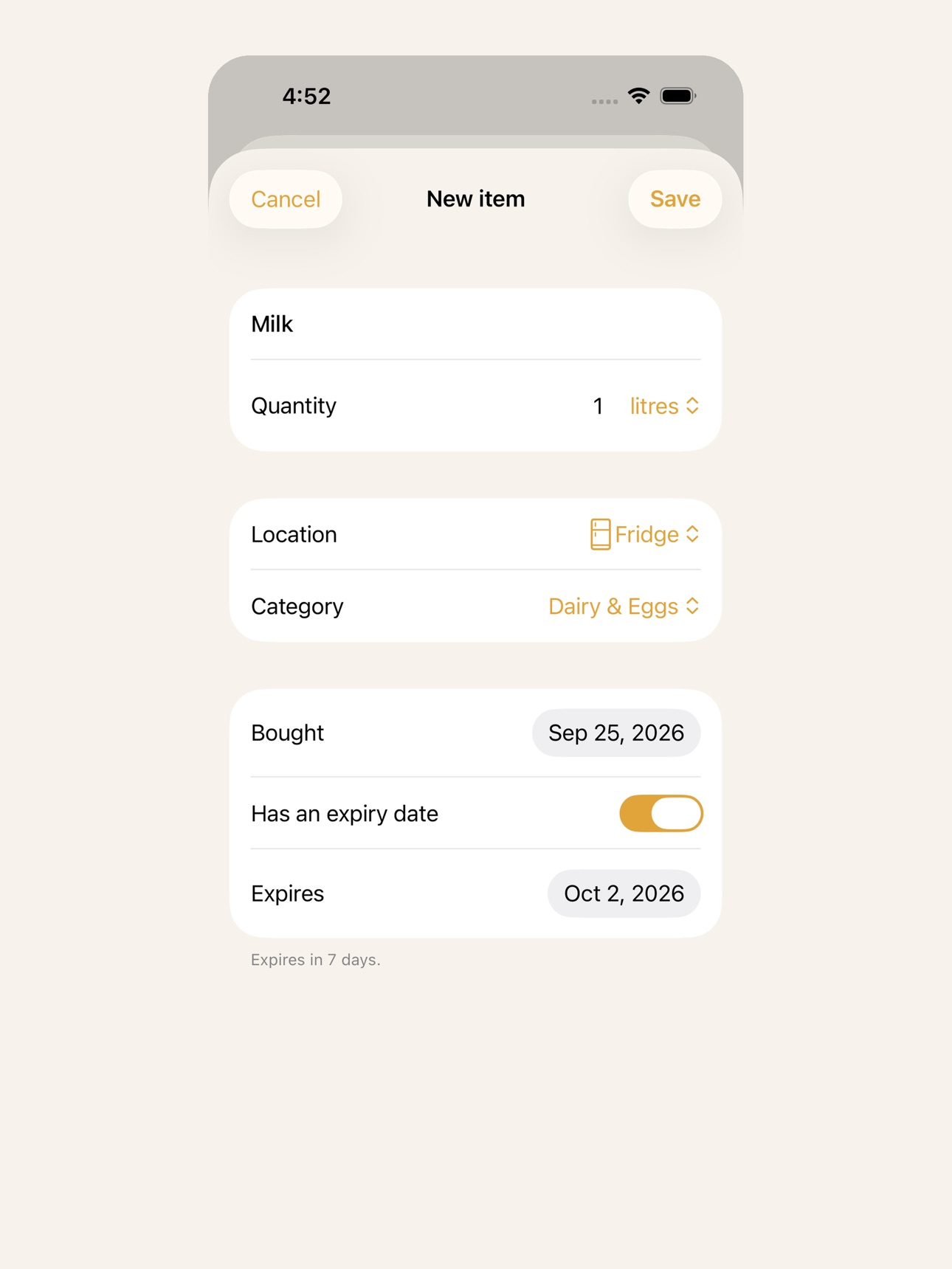 Screenshot 12 of MonFrigo