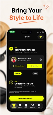Try Style: Virtual Try-On iPhone screenshot
