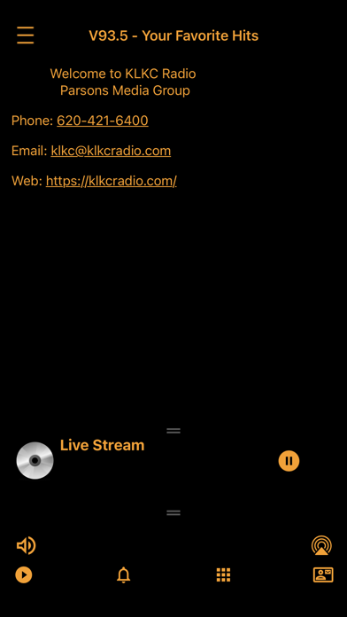 KLKC V93 FM iPhone screenshot 4 - Entertainment app