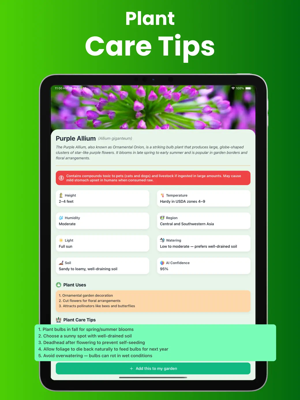 GardenIQ: Plant Scanner AI iPad screenshot 4