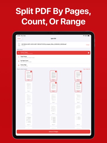 Merge PDF - PDF Combiner iPad screenshot