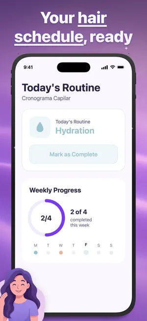 Hair Schedule: Care Routine screenshot 1