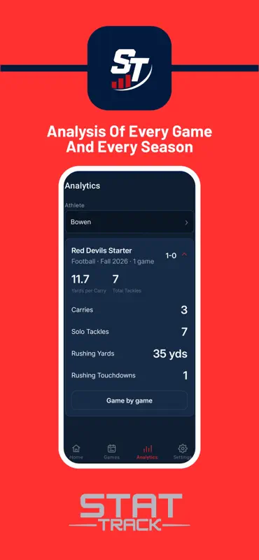 StatTrack: Athlete Stats screenshot 5 of 5