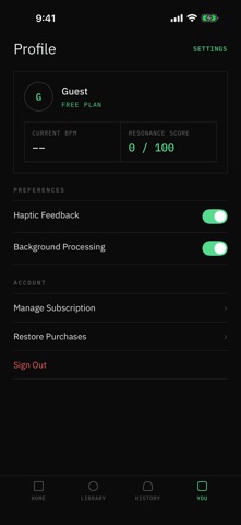 Resonance: Noise, Focus, Sleep iPhone screenshot