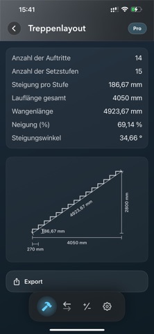 Baurechner Pro²: Dach & Treppe screenshot 2