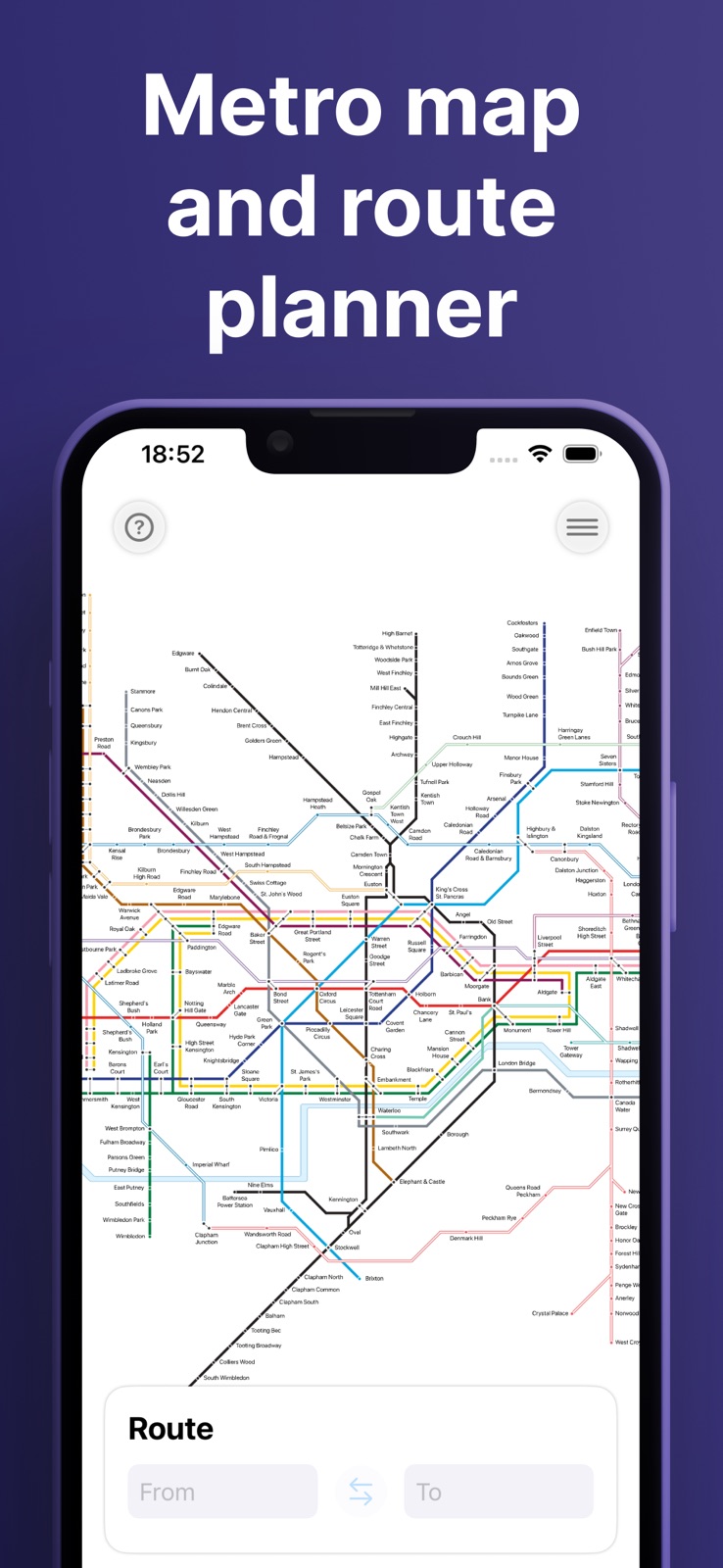 London Metro: Offline Map iphone screenshot 1