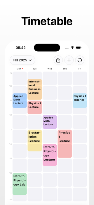 Class Timetable & Schedule Screenshot 1 of 5