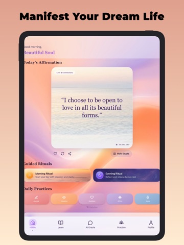 Aram: Manifest & Affirmations iPad screenshot