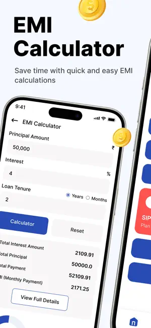 Loan EMI Calculator & Mortgage screenshot 1