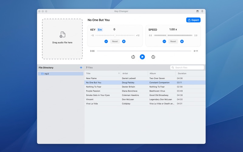 KeyChanger - Pitch & Tempo app screenshot