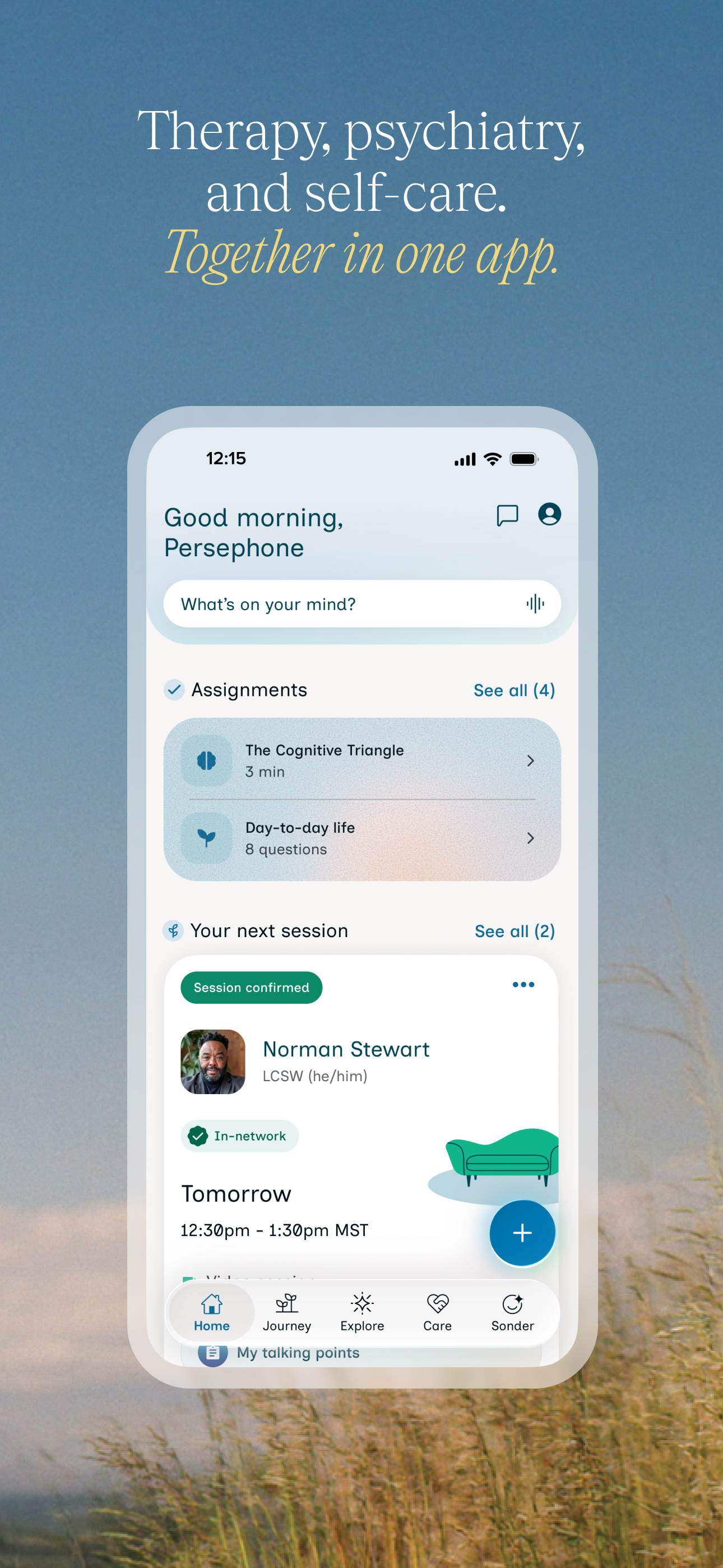 SonderMind - Mental Health screenshot 2