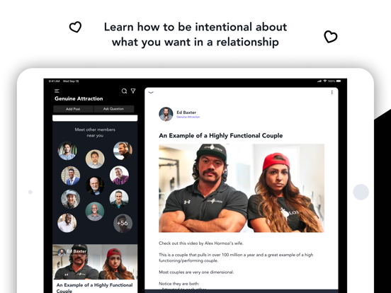 Genuine Attraction iPad screenshot 4 - Social Networking app