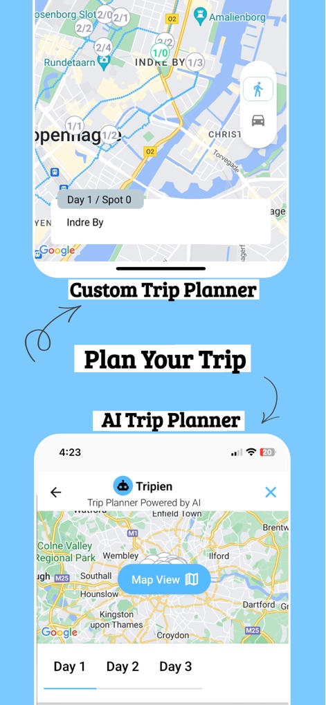 Triplink - Editable trip plans - Travel App | MWM