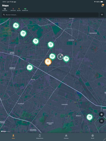 UrgeGas Admin iPad screenshot