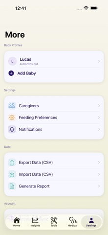 Lucas: Baby Tracker & Log Screenshot 5 of 8