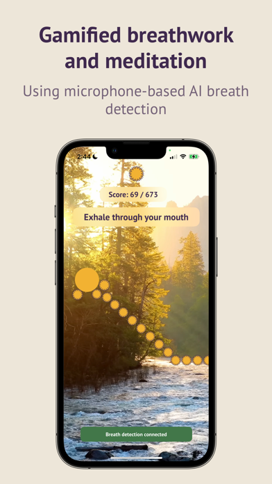 Screenshot #1 pour BreathQuest: Gamify Meditation