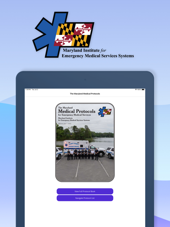 MD Medical Protocols for EMS iPad screenshot 1 - Medical app