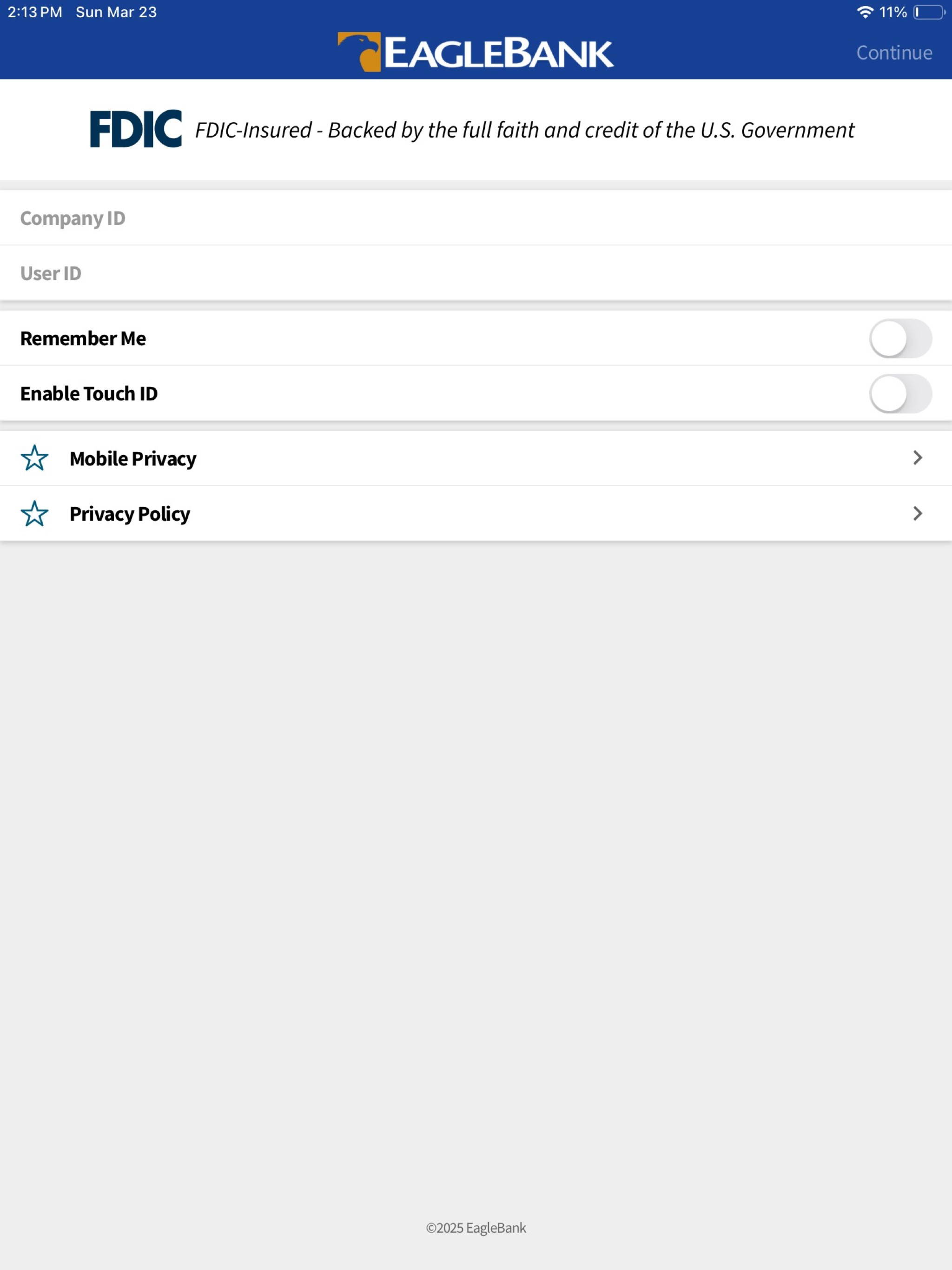 EagleBank Business Mobile
