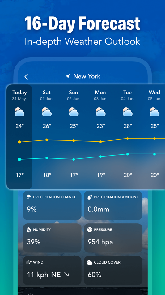 #4. Live Weather Forecast & Radar (iOS) 게시자: APEXMOBI PTE. LTD.