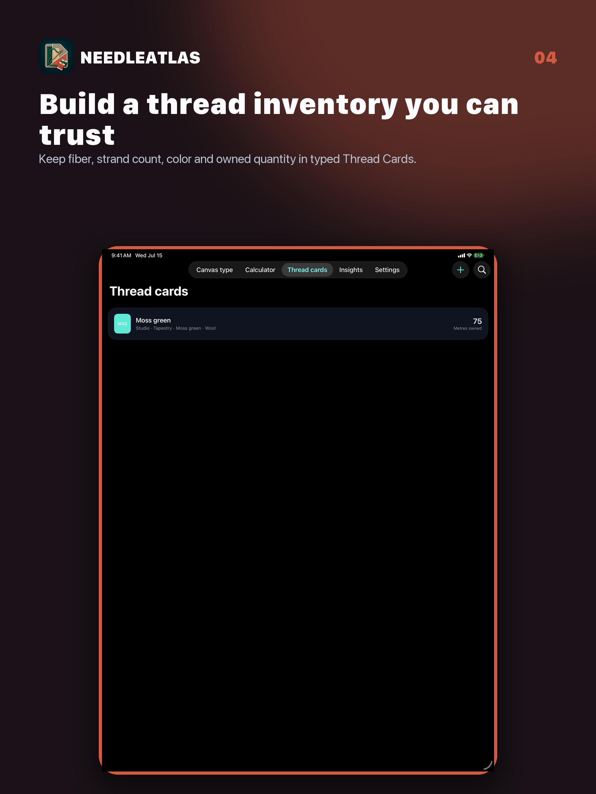 NeedleAtlas: Canvas Planner screenshot 10