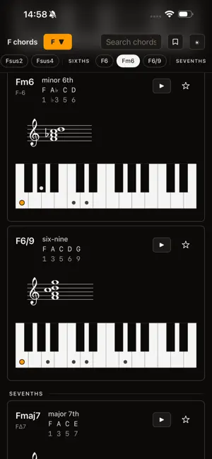 Jazzlore Chords screenshot 1