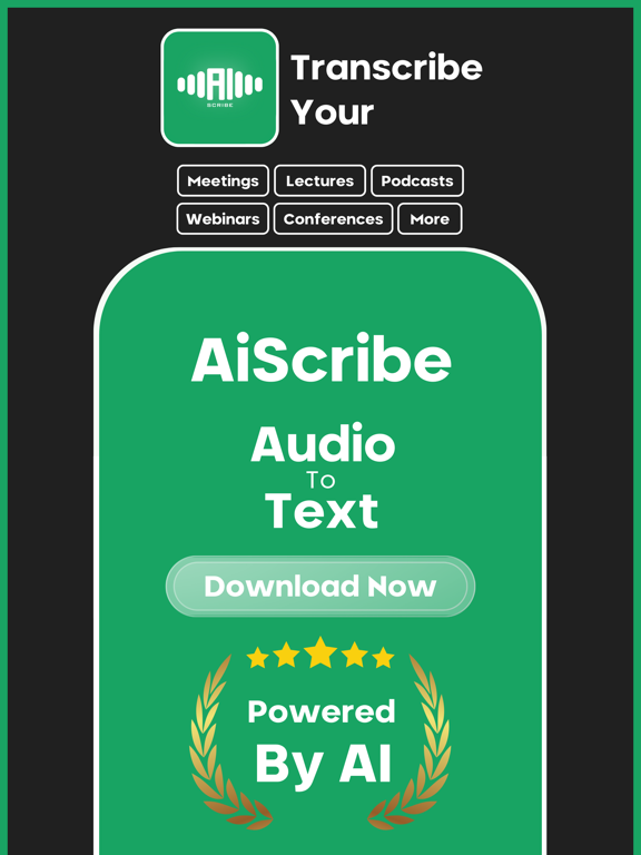 Screenshot #4 pour AiScribe - Audio To Text