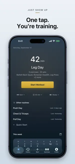 FORGE - Workout Planner screenshot 1