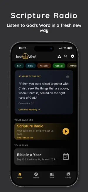 JustHisWord Scripture Radio screenshot 1