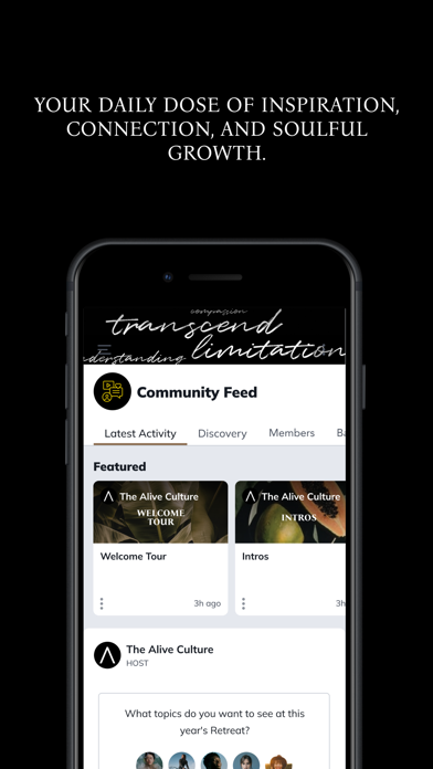 The Alive Culture iPhone screenshot 3 - Social Networking app