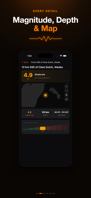 Earthquake Tracker & Alerts X Screenshot 2 of 6