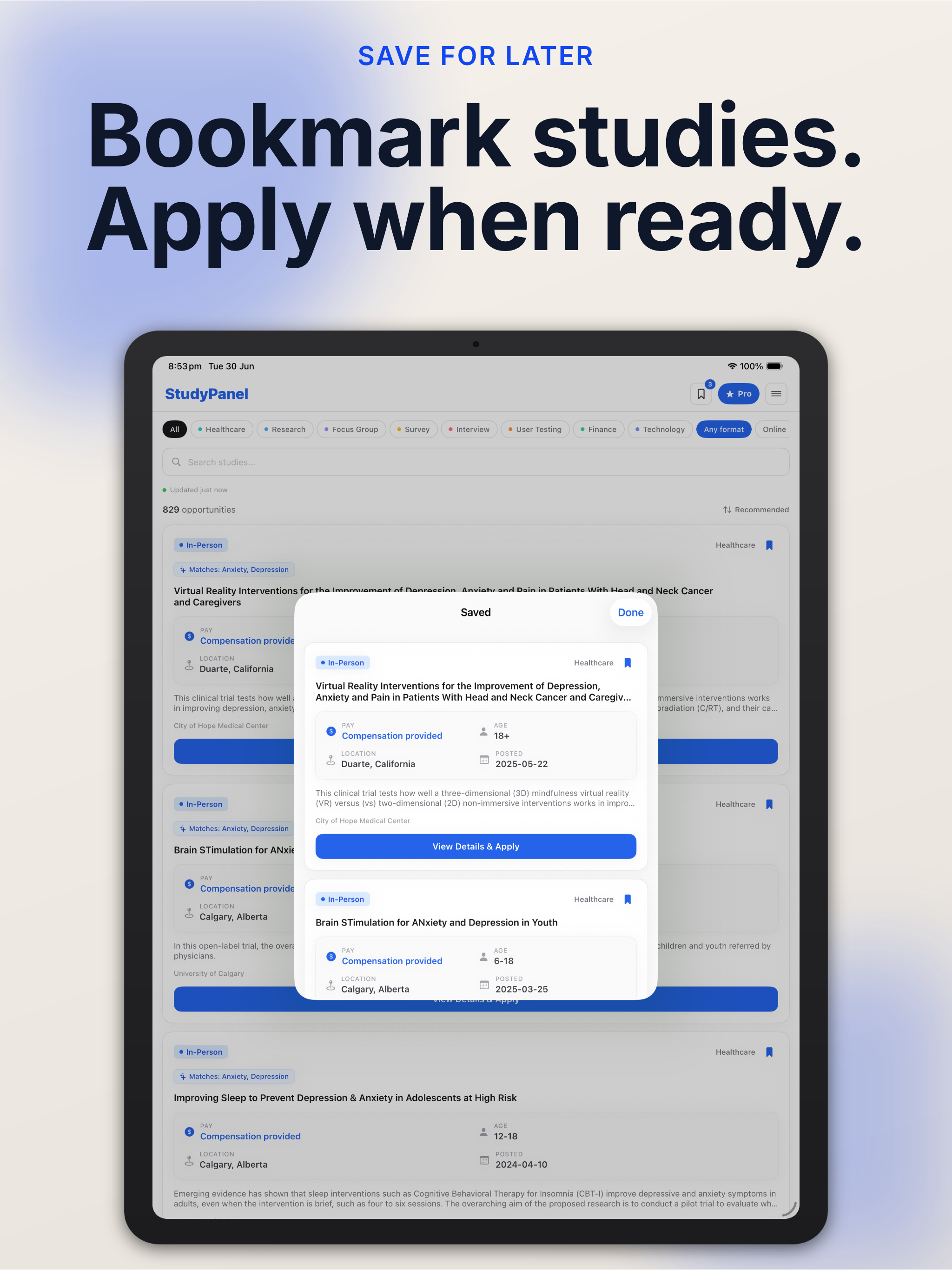 StudyPanel: Get Paid Studies screenshot 8