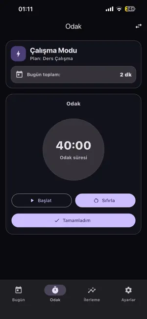 OdakPlan: Günlük Planlayıcı screenshot 3