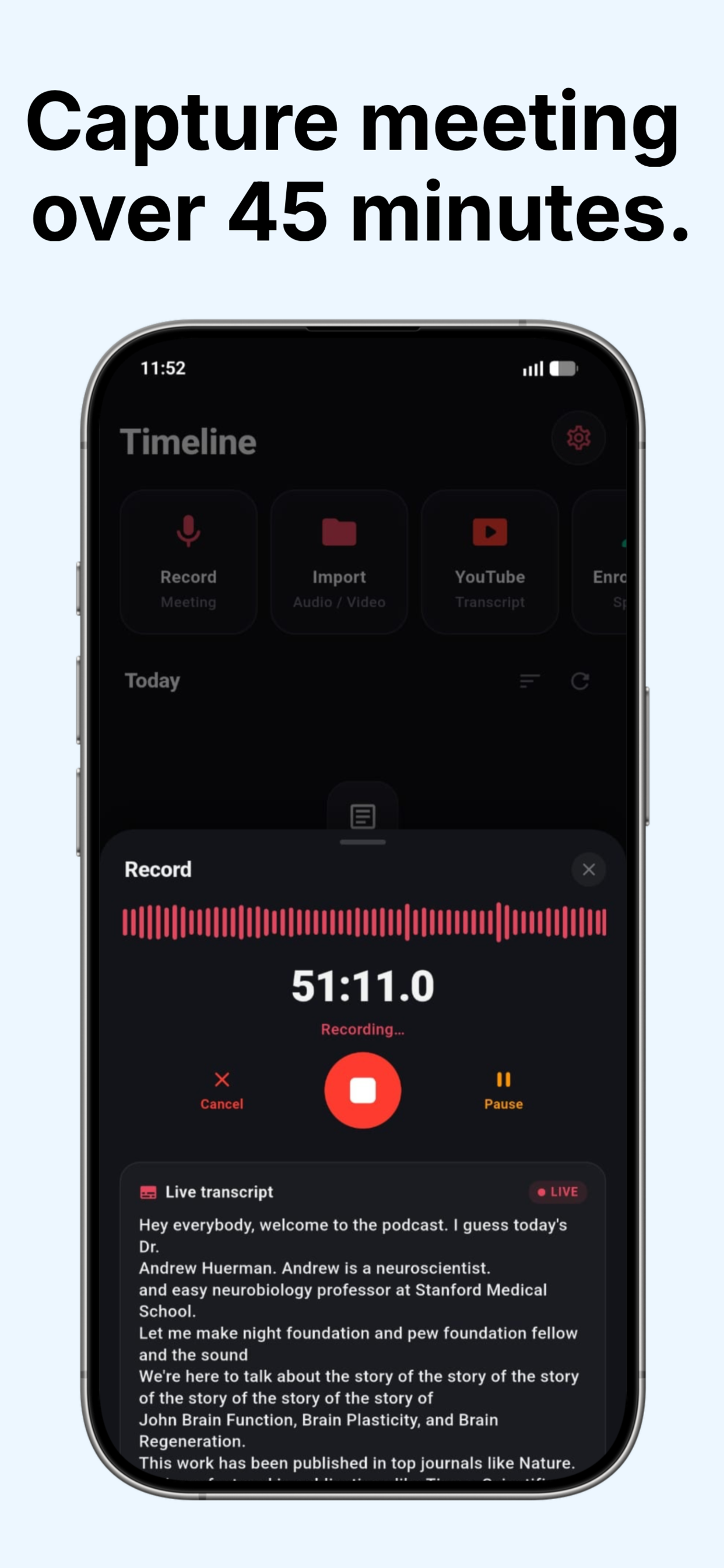 Meeting Transcript Unlimited screenshot 3