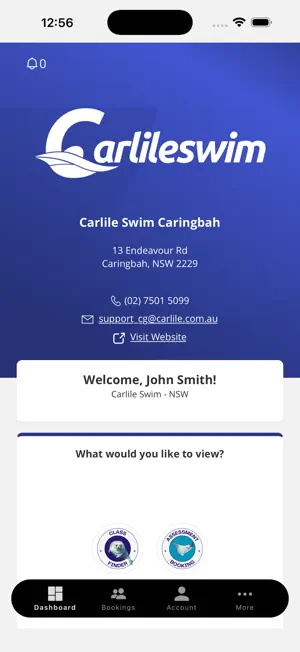 Carlile Swimming screenshot 1