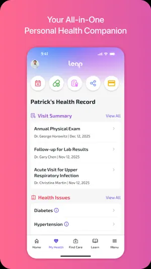 Leap - Your Health Companion screenshot 1