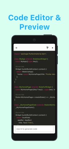 Fditor - AI Flutter UI Builder Screenshot 3 of 4