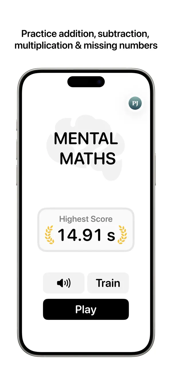 Screenshot #1 pour Mental Maths Training