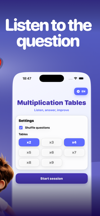 Multiplication Tables : Oral Screenshot 2 of 4