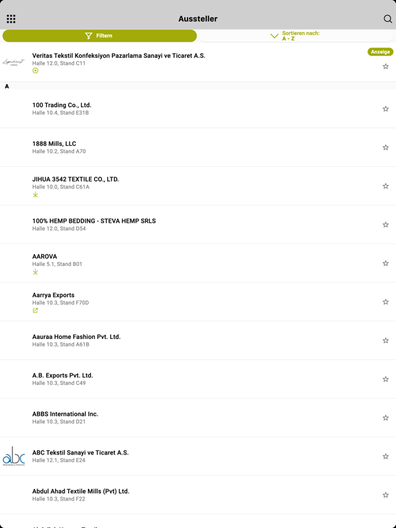 Screenshot #6 pour Heimtextil Navigator