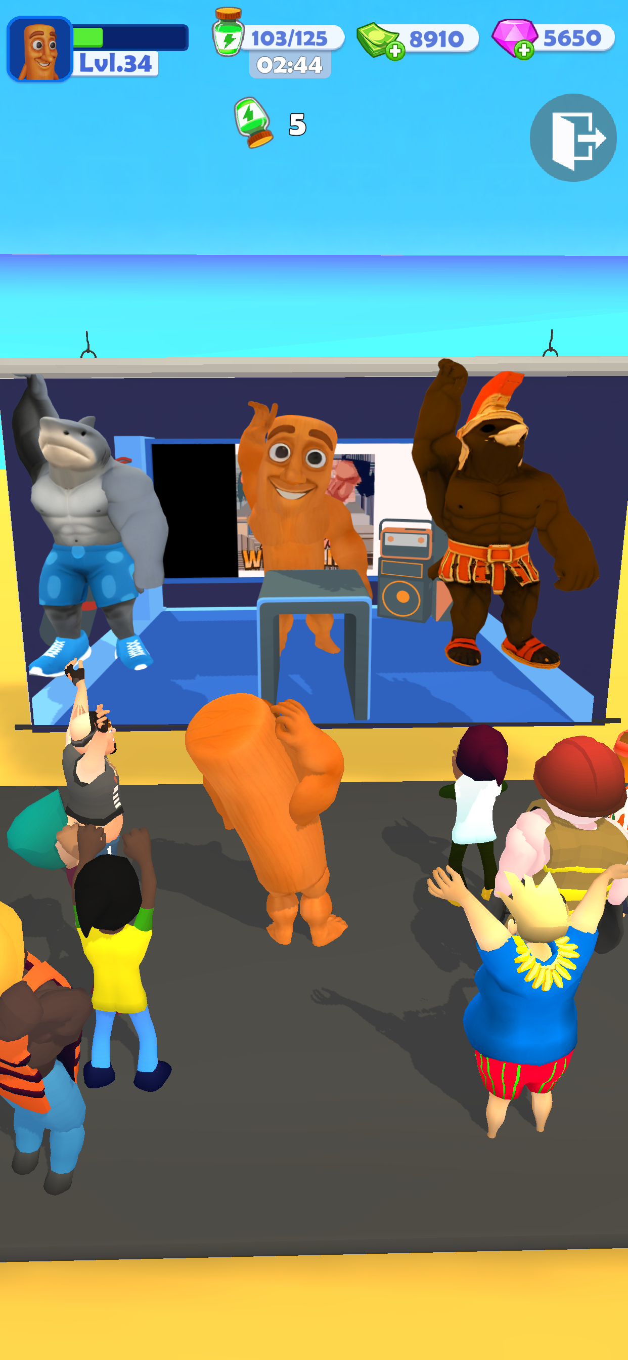 Gym Clicker: Touch Man