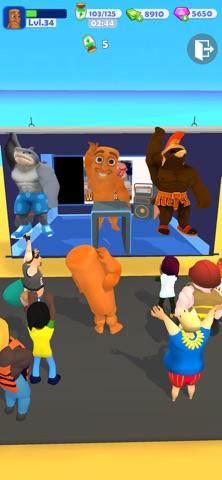 Gym Clicker: Touch Man iPhone screenshot